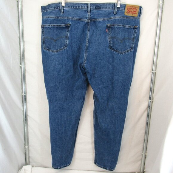 Levi Strauss & Co 550 Red Tab Men's High Rise Straight Leg Blue Jeans 48X31 - Picture 4 of 9